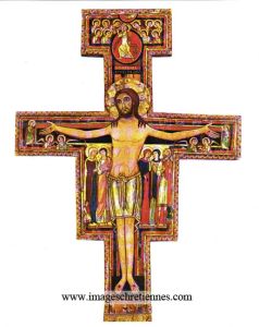 Le Christ de St Damien 70 / 50 cm