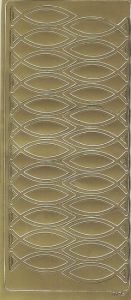 Stickers ichtus dorés 5 cm