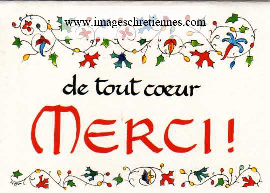 Carte double de remerciements