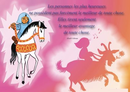 Carte à message de Moinette : Les personnes les plus heureuses….