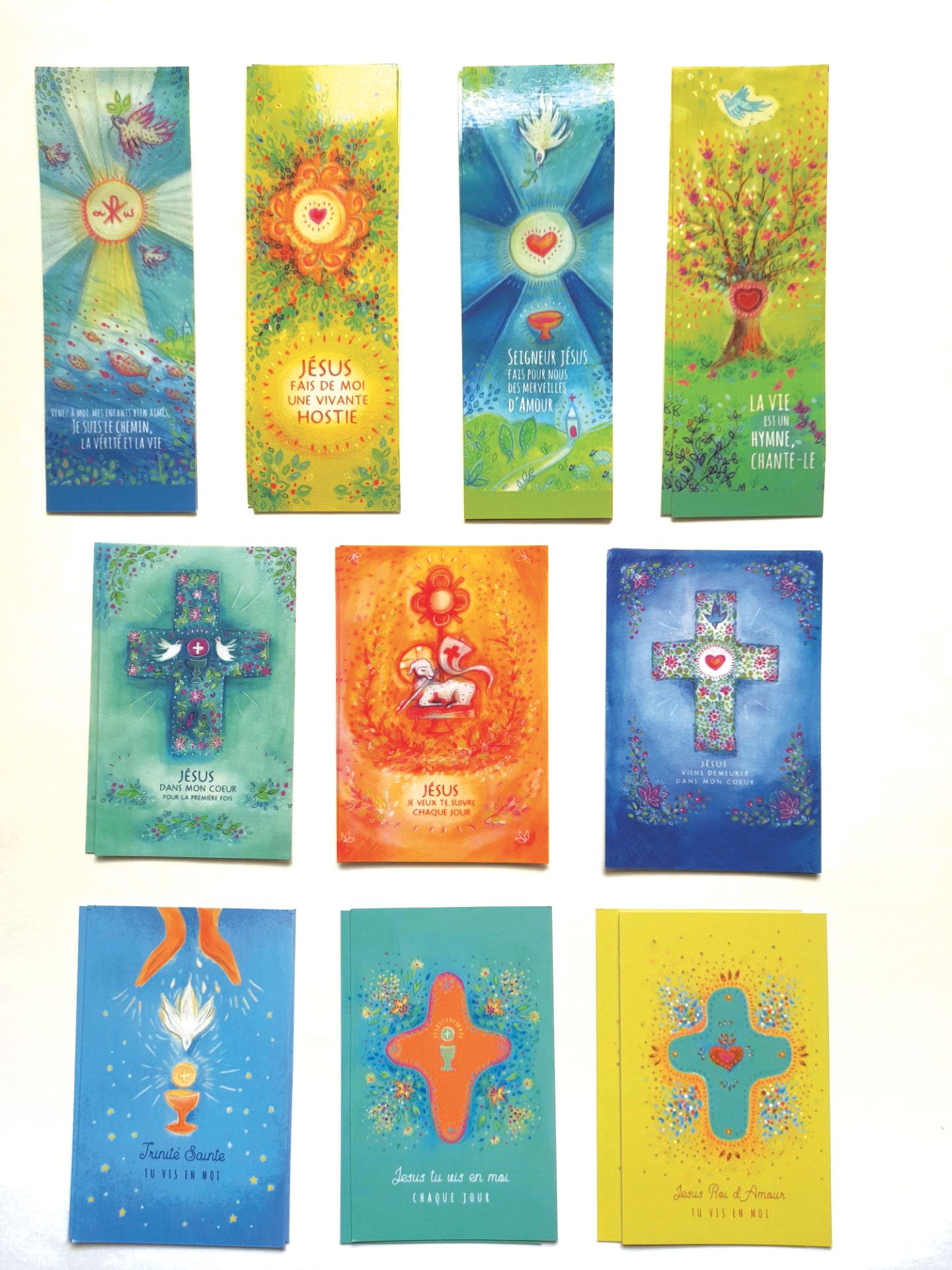 Lot d'images de première communion - illustrations de Gabrielle WB