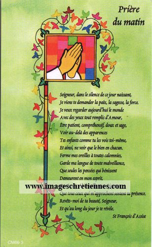 Prière du matin (St François)