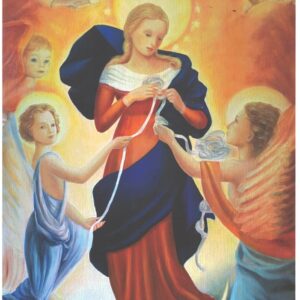 Poster peinture de Marie qui défait les noeuds 30 cm